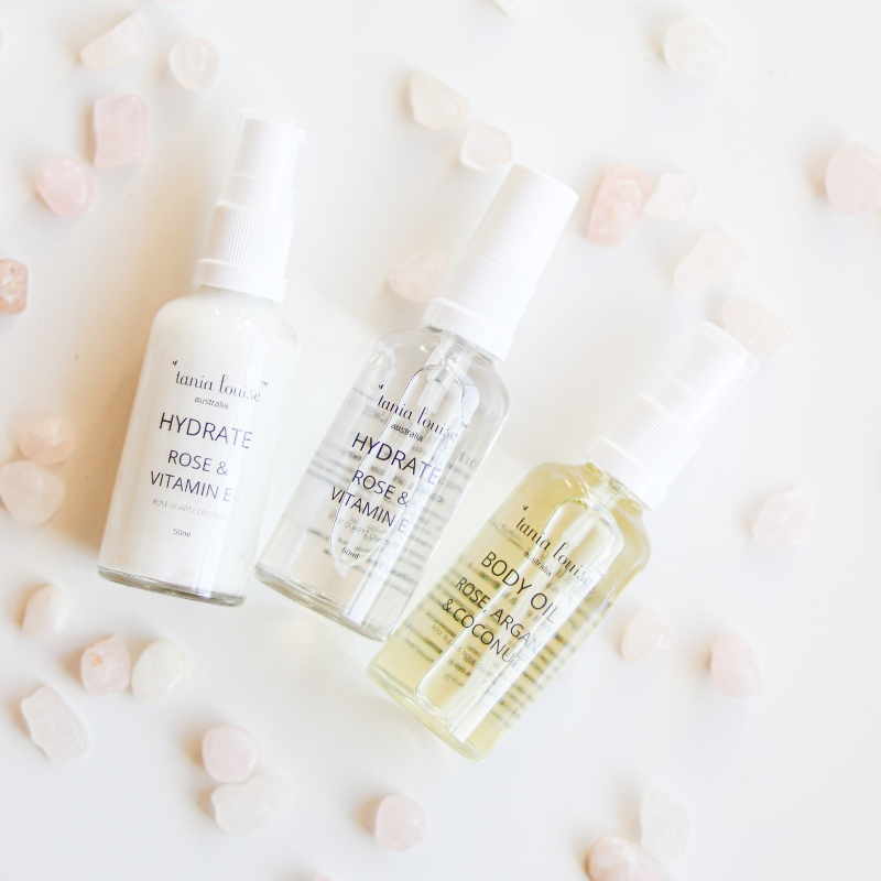 Cleanse Hydrate Nourish Rose Set of 3