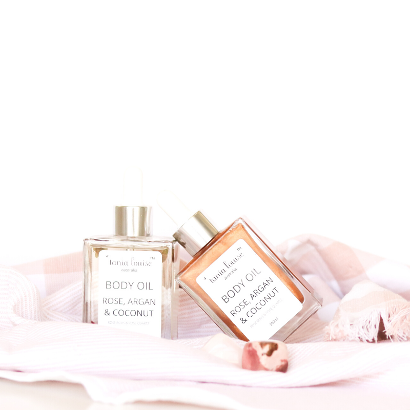 Body Oil Goddess Bronze Rose Argan Coconut