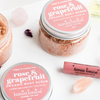 Tania Louise Rose Geranium Organic Body Scrub with pink clay and magnesium