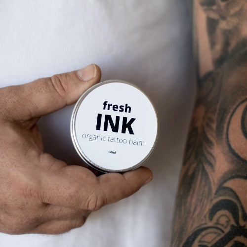 Tattoo Balm Fresh Ink Australian made certified organic tattoo balm