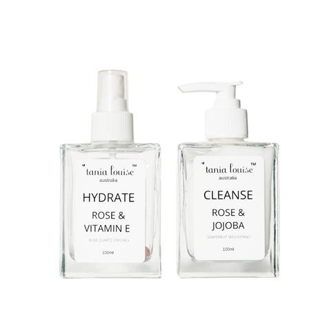 Rose Cream Cleanser and Hydrate Facial spritz