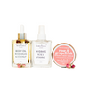 Tania Louise Rose and Vitamin E Face Spritz, Rose and Argan Body Oil, Rose and Grapefruit body scrub
