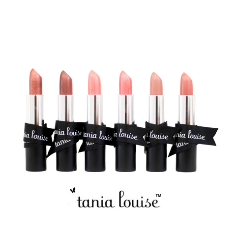 Tania Louise Cruelty Free Lipstick Colour range Australian Made